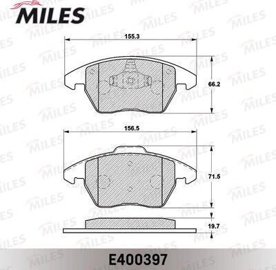 Miles E400397 - Bremžu uzliku kompl., Disku bremzes autospares.lv