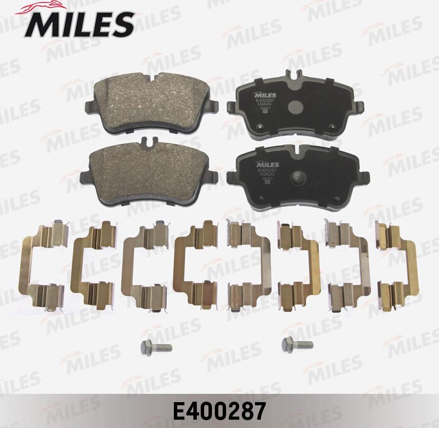 Miles E400287 - Bremžu uzliku kompl., Disku bremzes autospares.lv