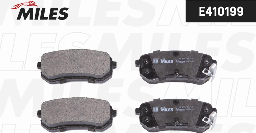 Miles E410199 - Brake Pad Set, disc brake www.autospares.lv