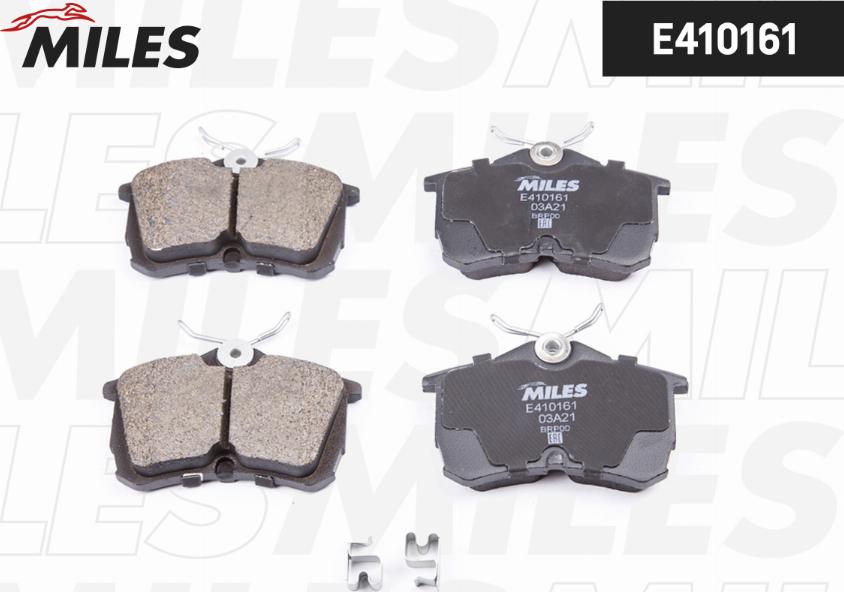 Miles E410161 - Brake Pad Set, disc brake www.autospares.lv