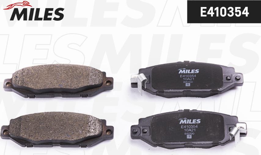 Miles E410354 - Brake Pad Set, disc brake www.autospares.lv