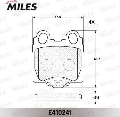 Miles E410241 - Bremžu uzliku kompl., Disku bremzes autospares.lv