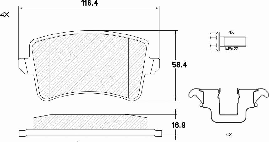 Miles E410269 - Bremžu uzliku kompl., Disku bremzes www.autospares.lv