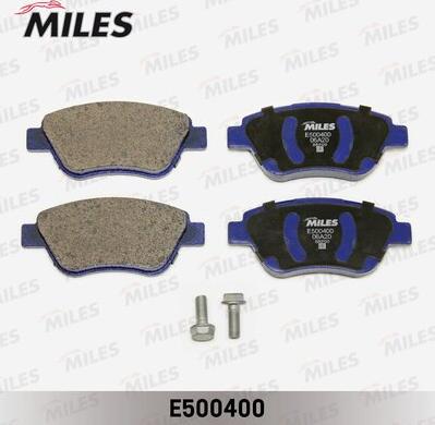 Miles E500400 - Тормозные колодки, дисковые, комплект www.autospares.lv