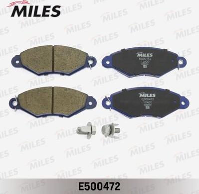 Miles E500472 - Bremžu uzliku kompl., Disku bremzes autospares.lv