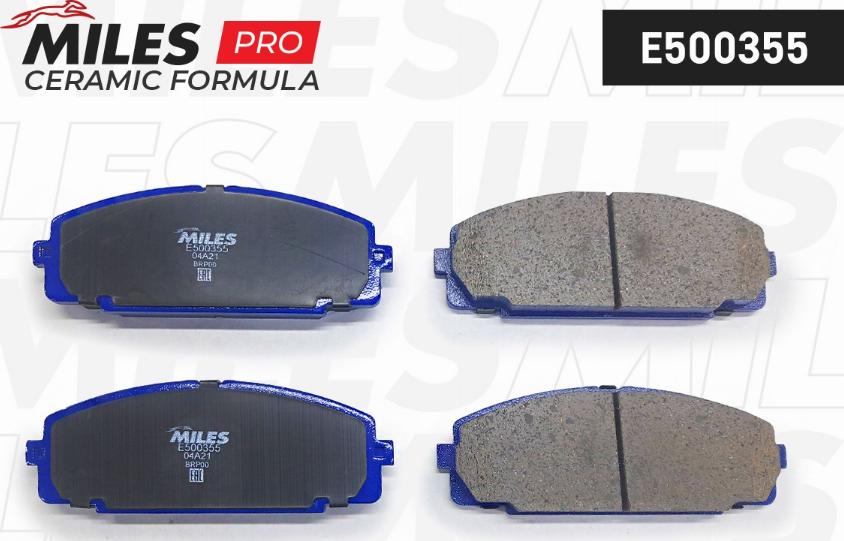 Miles E500355 - Brake Pad Set, disc brake www.autospares.lv