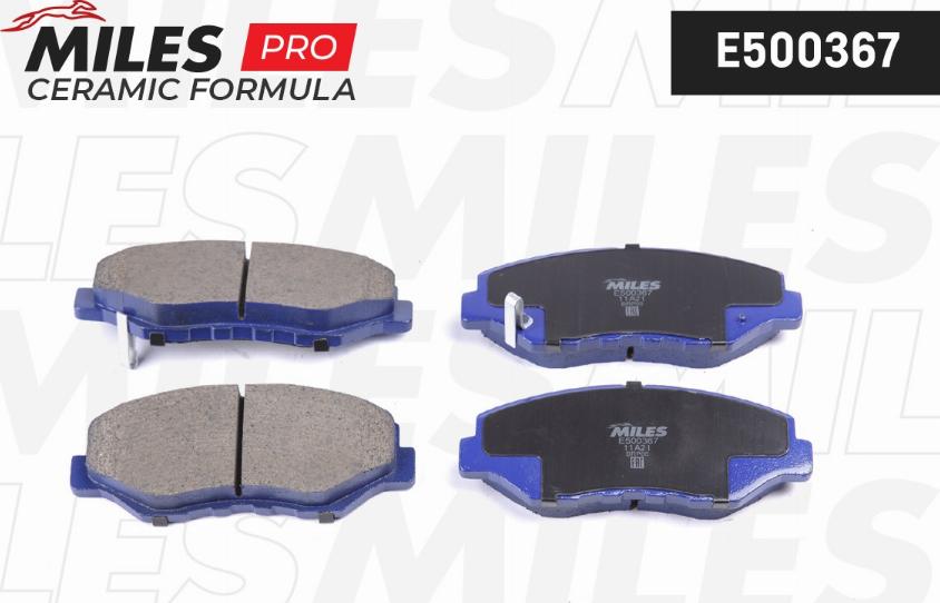 Miles E500367 - Brake Pad Set, disc brake www.autospares.lv