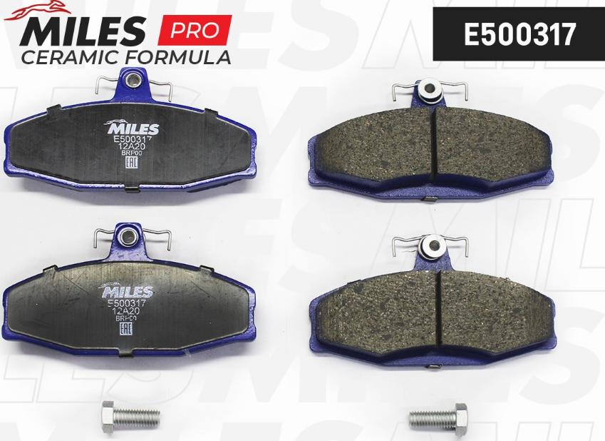 Miles E500317 - Brake Pad Set, disc brake www.autospares.lv