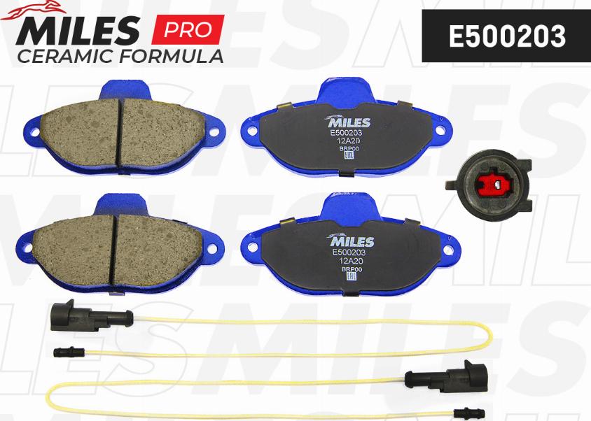 Miles E500203 - Brake Pad Set, disc brake www.autospares.lv