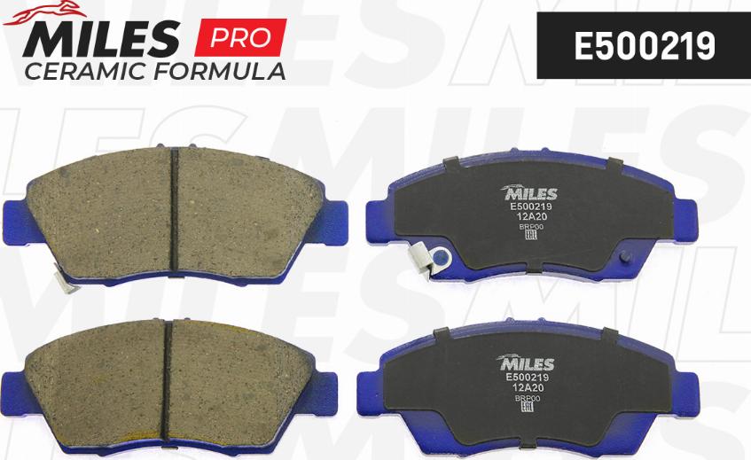 Miles E500219 - Brake Pad Set, disc brake www.autospares.lv