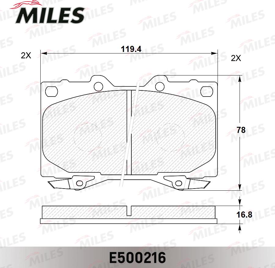 Pemebla JAPPA-268AF - Brake Pad Set, disc brake www.autospares.lv