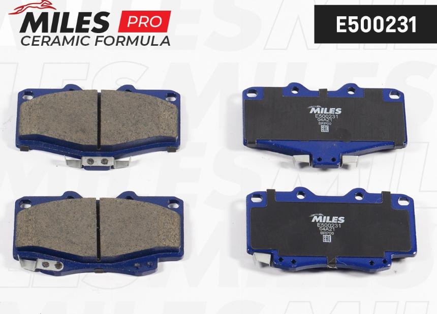 Miles E500231 - Brake Pad Set, disc brake www.autospares.lv