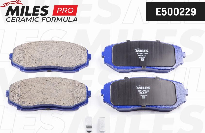 Miles E500229 - Brake Pad Set, disc brake www.autospares.lv