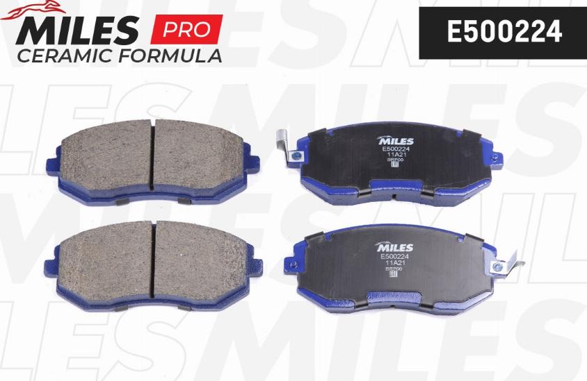 Miles E500224 - Brake Pad Set, disc brake www.autospares.lv