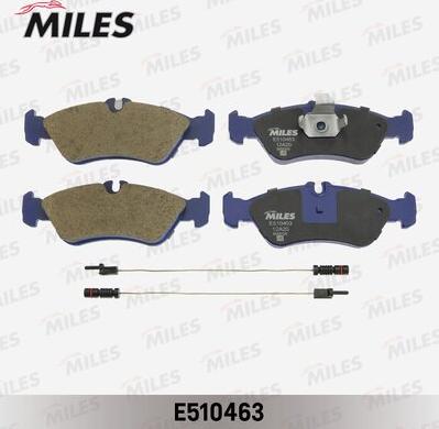 Miles E510463 - Тормозные колодки, дисковые, комплект www.autospares.lv