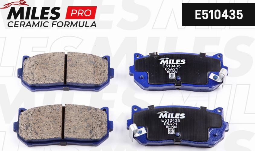 Miles E510435 - Brake Pad Set, disc brake www.autospares.lv