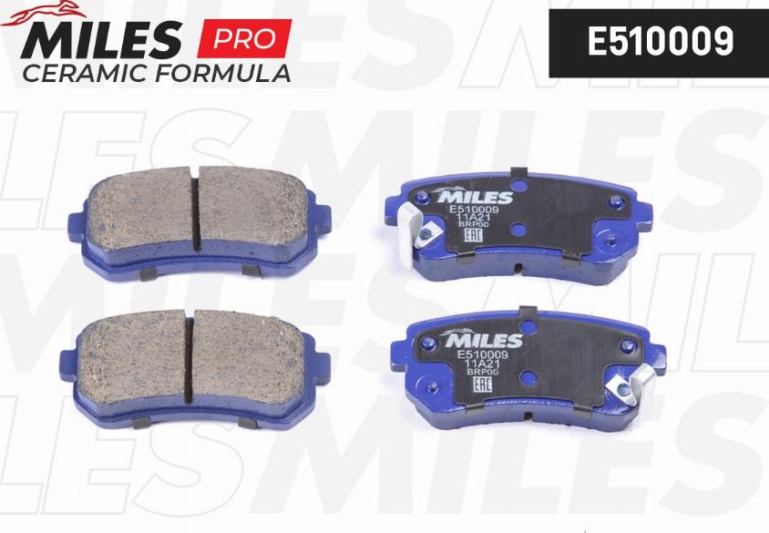 Miles E510009 - Brake Pad Set, disc brake www.autospares.lv