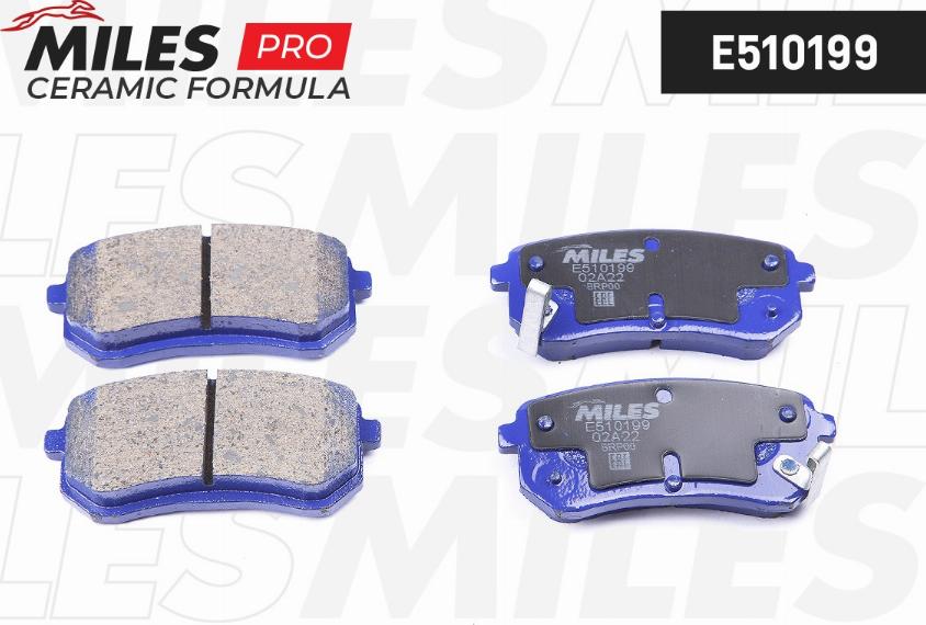 Miles E510199 - Brake Pad Set, disc brake www.autospares.lv