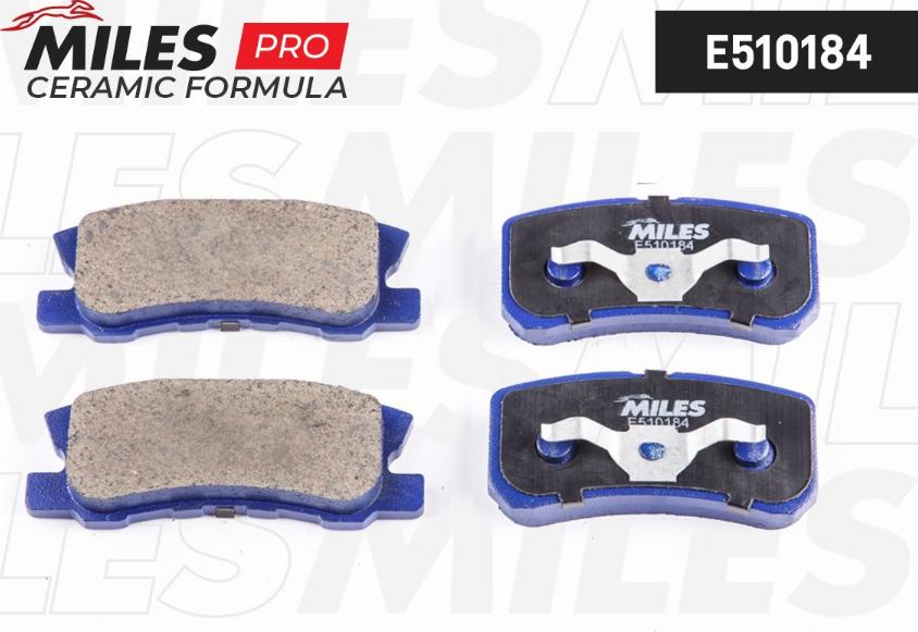 Miles E510184 - Brake Pad Set, disc brake www.autospares.lv