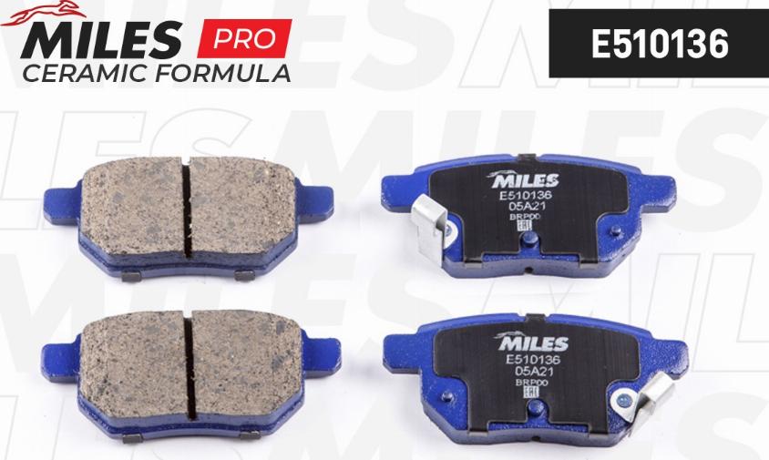 Miles E510136 - Brake Pad Set, disc brake www.autospares.lv