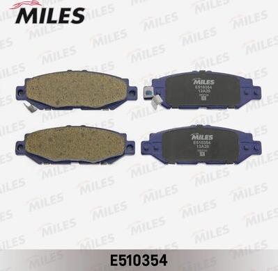 Miles E510354 - Brake Pad Set, disc brake www.autospares.lv