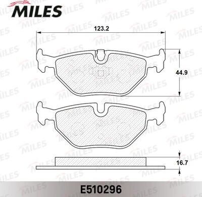 Miles E510296 - Bremžu uzliku kompl., Disku bremzes autospares.lv