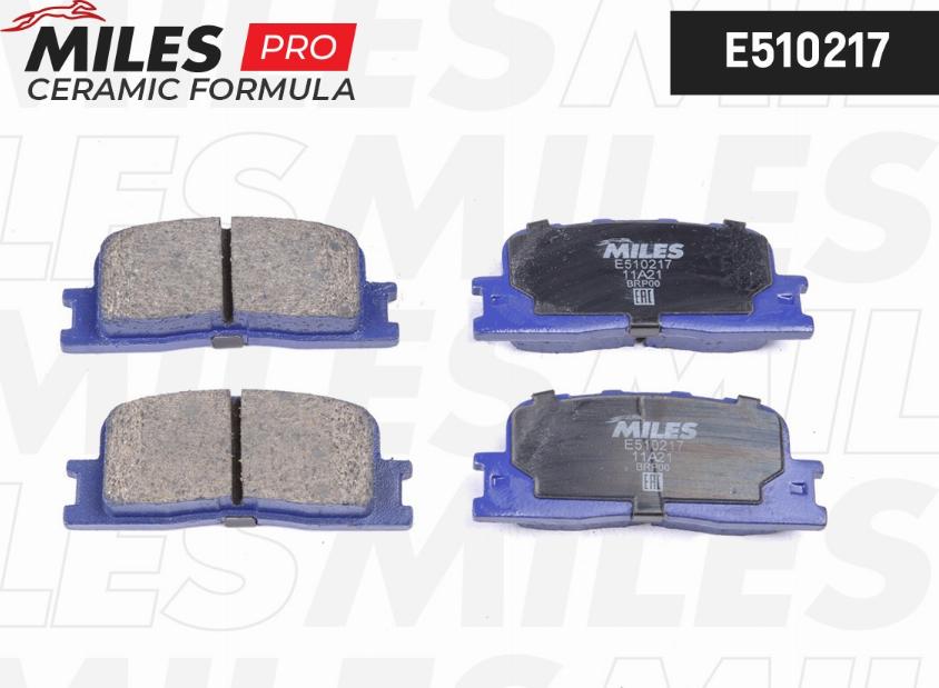 Miles E510217 - Brake Pad Set, disc brake www.autospares.lv