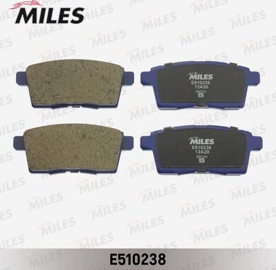 Miles E510238 - Brake Pad Set, disc brake www.autospares.lv