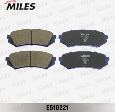 Miles E510221 - Brake Pad Set, disc brake www.autospares.lv