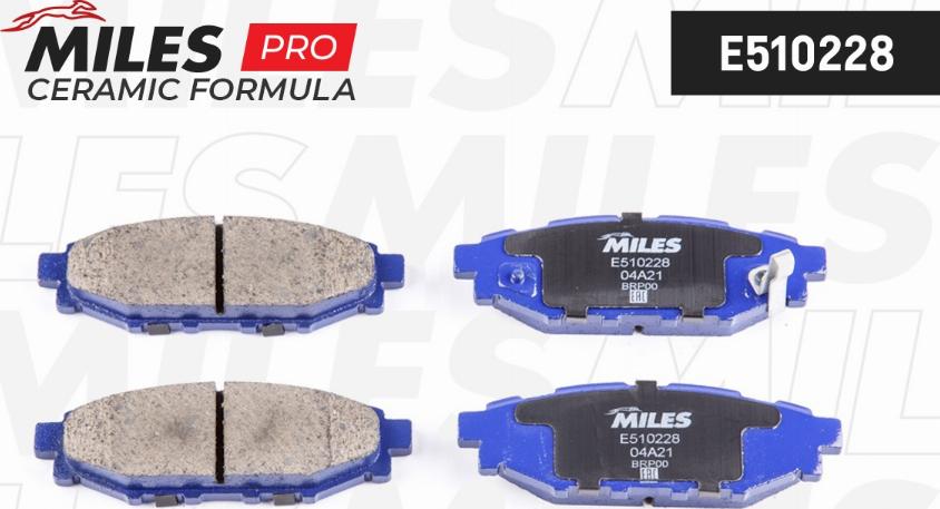 Miles E510228 - Brake Pad Set, disc brake www.autospares.lv