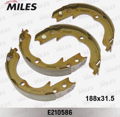 Miles E210586 - Brake Shoe Set, parking brake www.autospares.lv