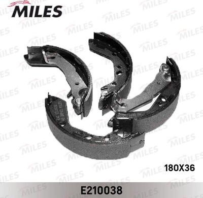 Miles E210038 - Brake Shoe Set www.autospares.lv