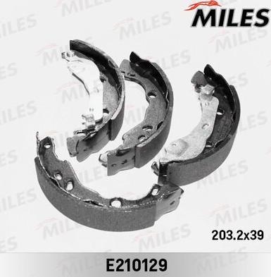 Miles E210129 - Bremžu loku komplekts www.autospares.lv