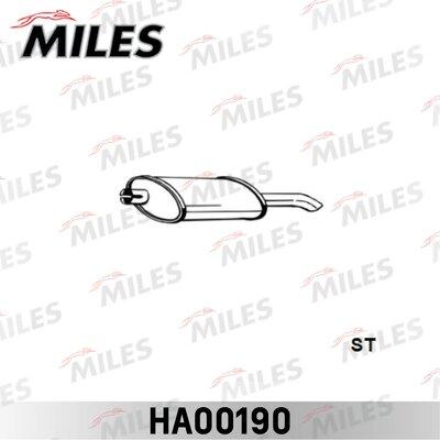 Miles HA00190 - Izplūdes gāzu trokšņa slāpētājs (pēdējais) www.autospares.lv