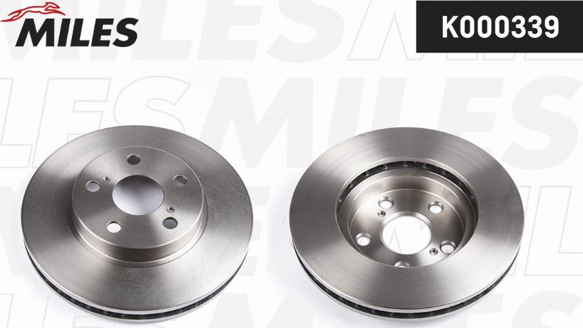 Miles K000339 - Bremžu diski www.autospares.lv