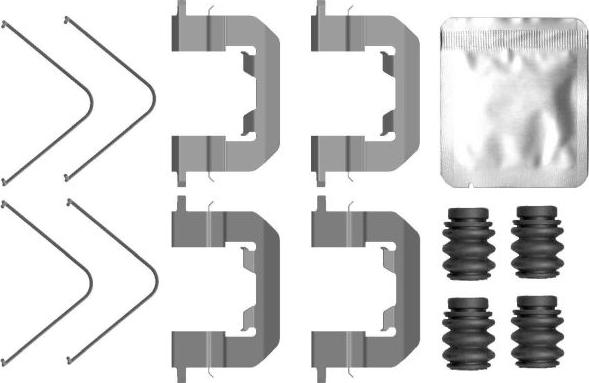 Mintex MBA0123 - Piederumu komplekts, Disku bremžu uzlikas www.autospares.lv