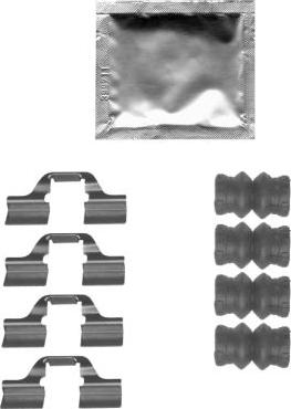 Mintex MBA1827 - Accessory Kit for disc brake Pads www.autospares.lv