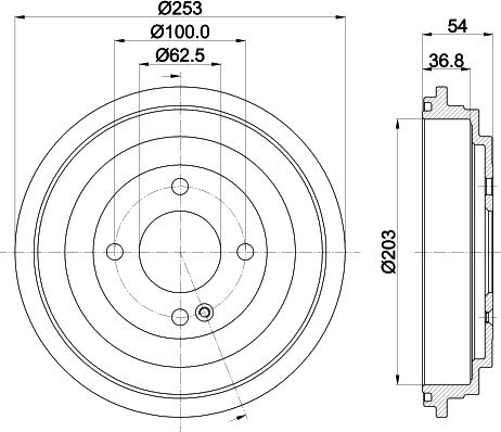 Mintex MBD415 - Bremžu trumulis www.autospares.lv