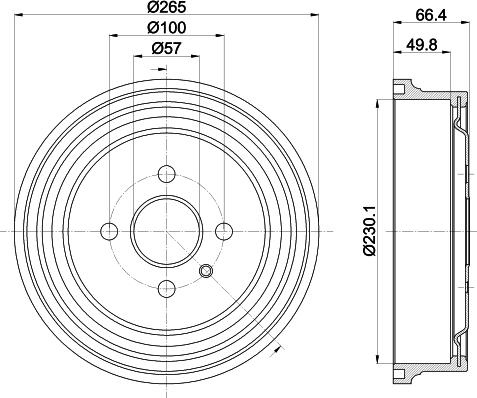 Mintex MBD434 - Bremžu trumulis www.autospares.lv