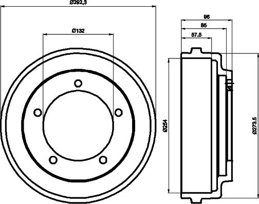 Mintex MBD020 - Bremžu trumulis www.autospares.lv