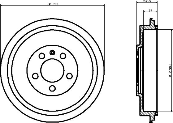 Mintex MBD193 - Bremžu trumulis www.autospares.lv