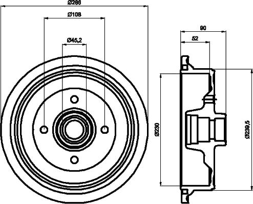 Mintex MBD136 - Bremžu trumulis www.autospares.lv