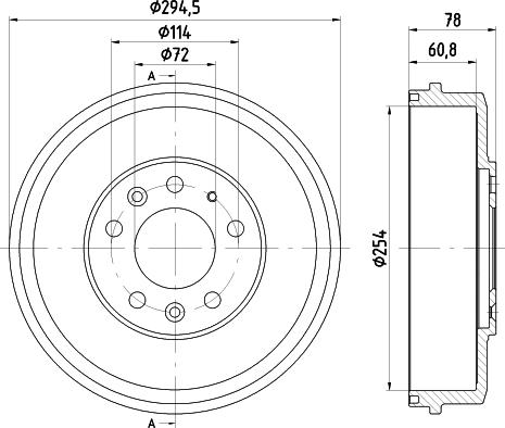 Mintex MBD358 - Bremžu trumulis www.autospares.lv