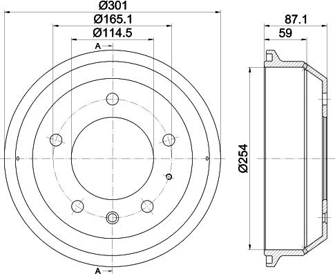 Mintex MBD353 - Bremžu trumulis autospares.lv