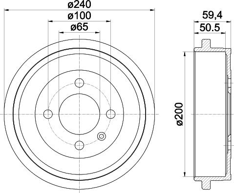 Mintex MBD302 - Bremžu trumulis www.autospares.lv