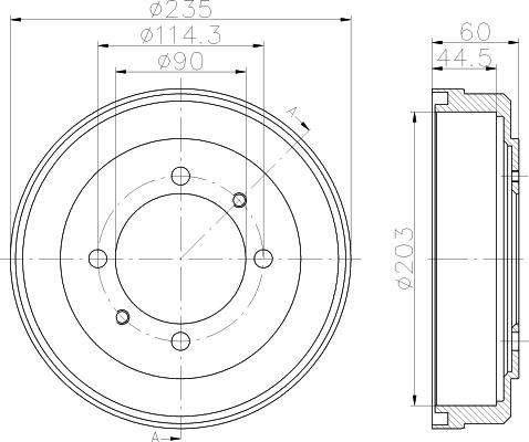 Mintex MBD315 - Bremžu trumulis autospares.lv