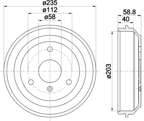 Mintex MBD336 - Bremžu trumulis www.autospares.lv