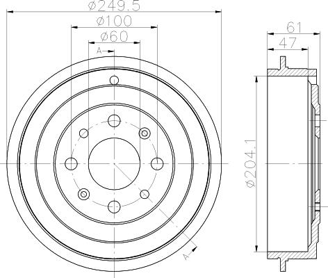 Mintex MBD320 - Bremžu trumulis www.autospares.lv