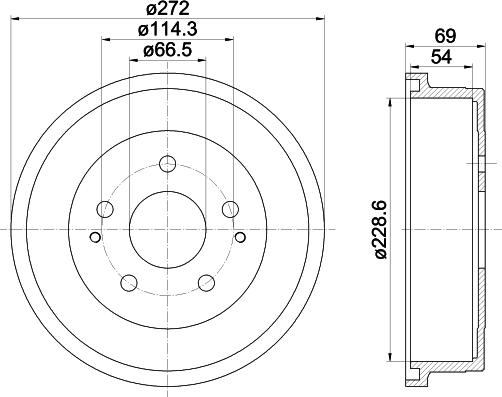 Mintex MBD322 - Bremžu trumulis www.autospares.lv