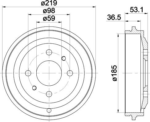 Mintex MBD299 - Bremžu trumulis www.autospares.lv